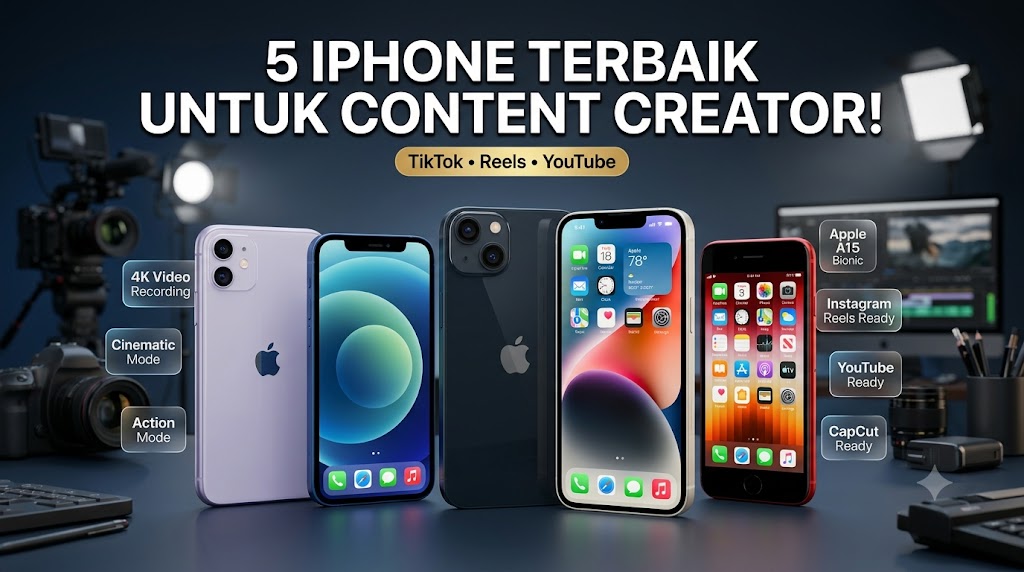 Budget Pas-pasan? Ini Deretan iPhone Bekas Terbaik yang Masih Sangat Layak Buat Content Creator di 2026