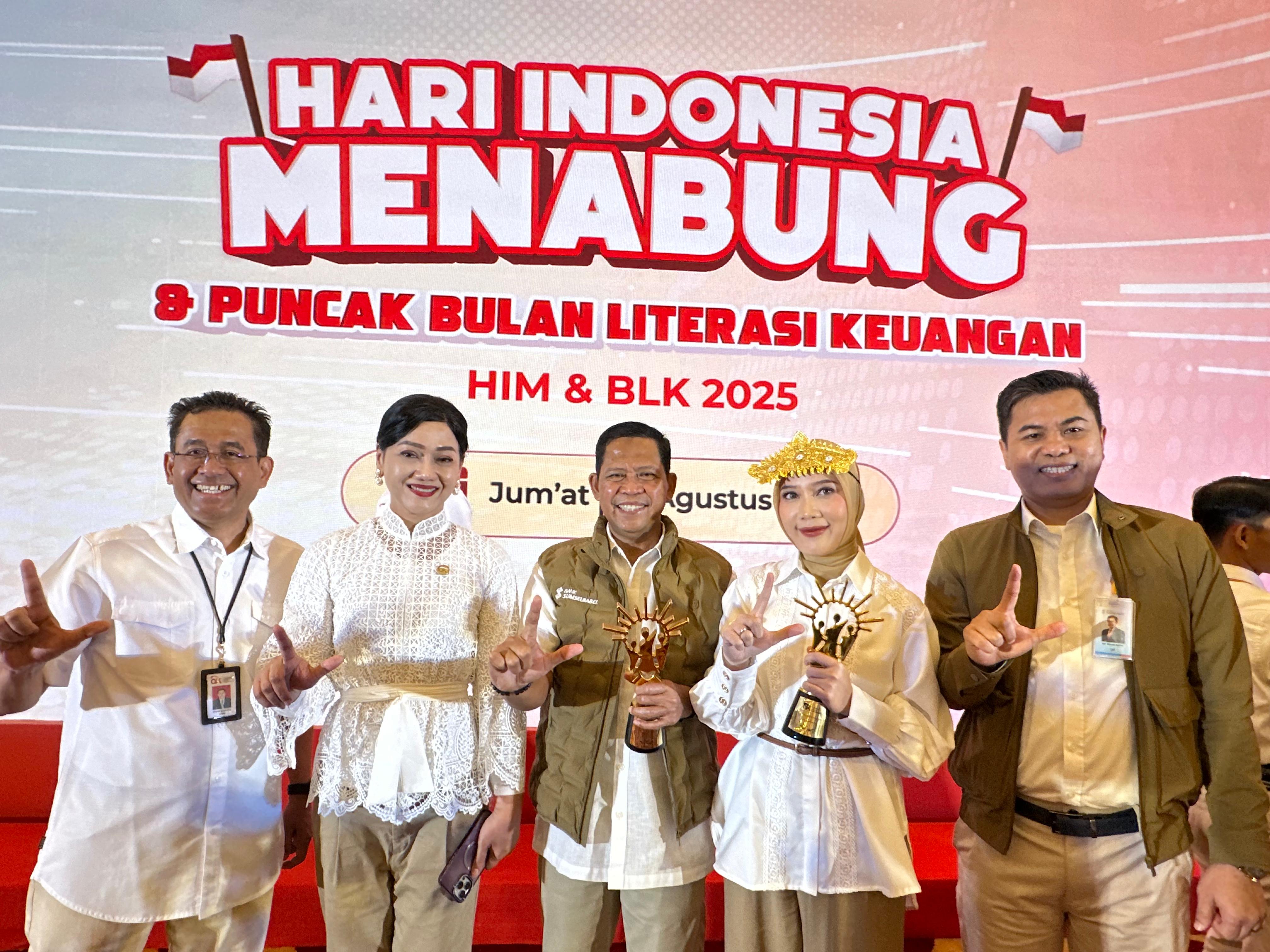 Bank Sumsel Babel Boyong 2 Penghargaan di Ajang OJK Peduli Award