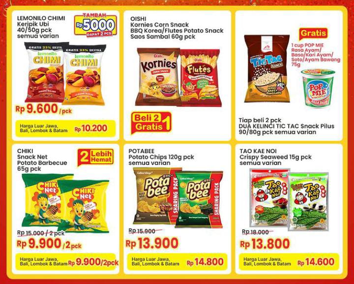 Katalog Promo Indomaret Hingga 1 Agustus 2023, Camilan Snack dengan Harga Spesial!