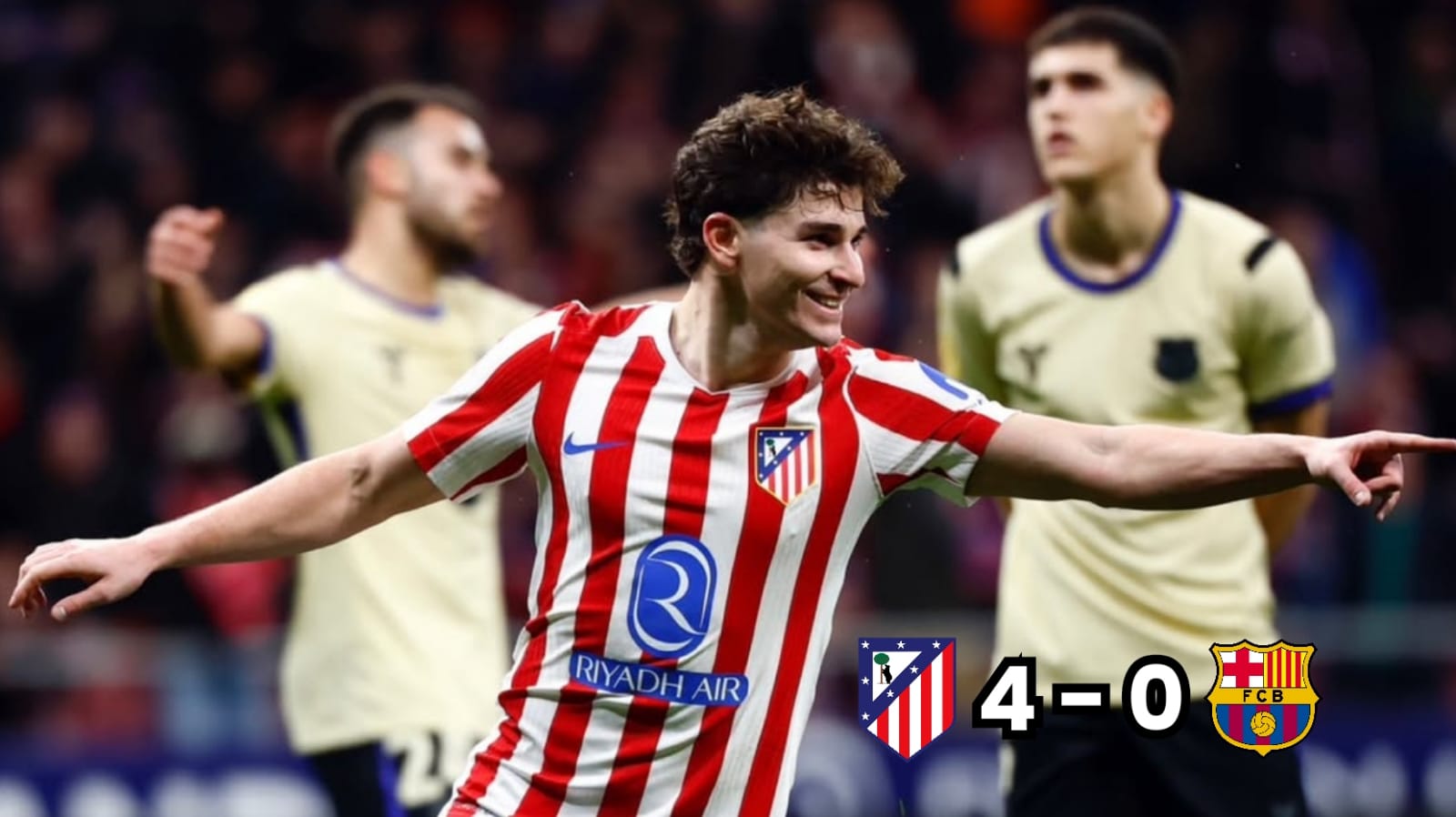 Atletico Madrid Bantai Barcelona 4-0 di Leg Pertama Semifinal Copa del Rey