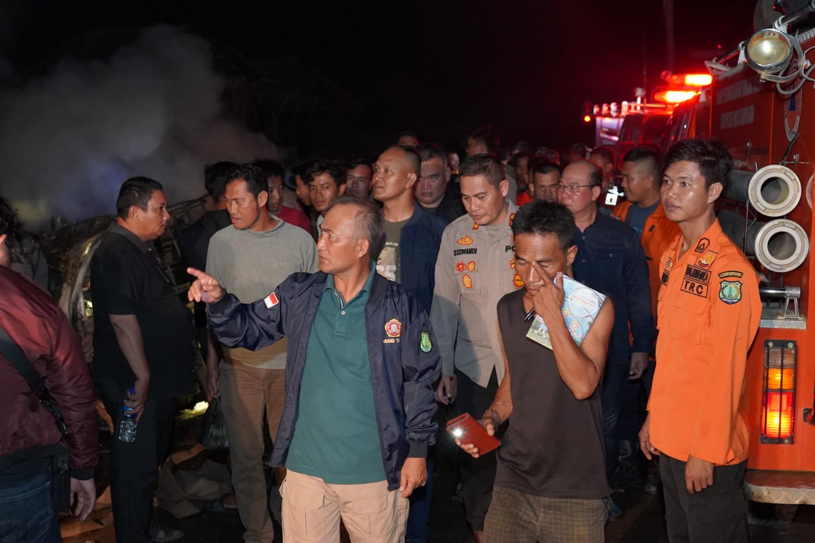 Terkait Kebakaran di Desa Talang Leban, Kapolres Musi Banyuasin Pastikan Kejar Pelaku Hingga Dapat