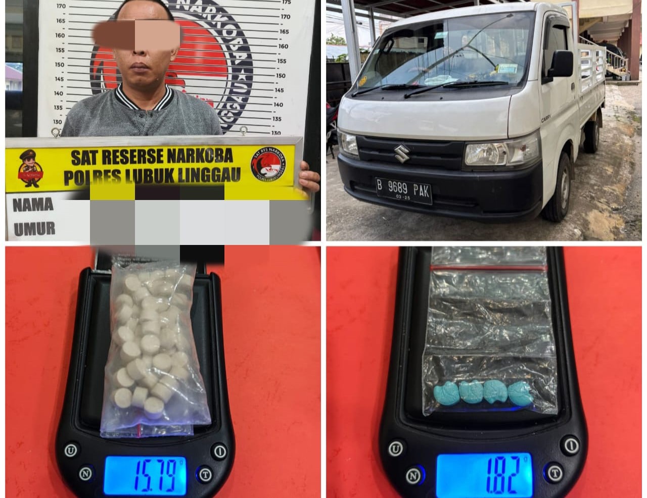 Satres Narkoba Polres Lubuk Linggau Tangkap Pengedar Pil Ekstasi Antar Daerah