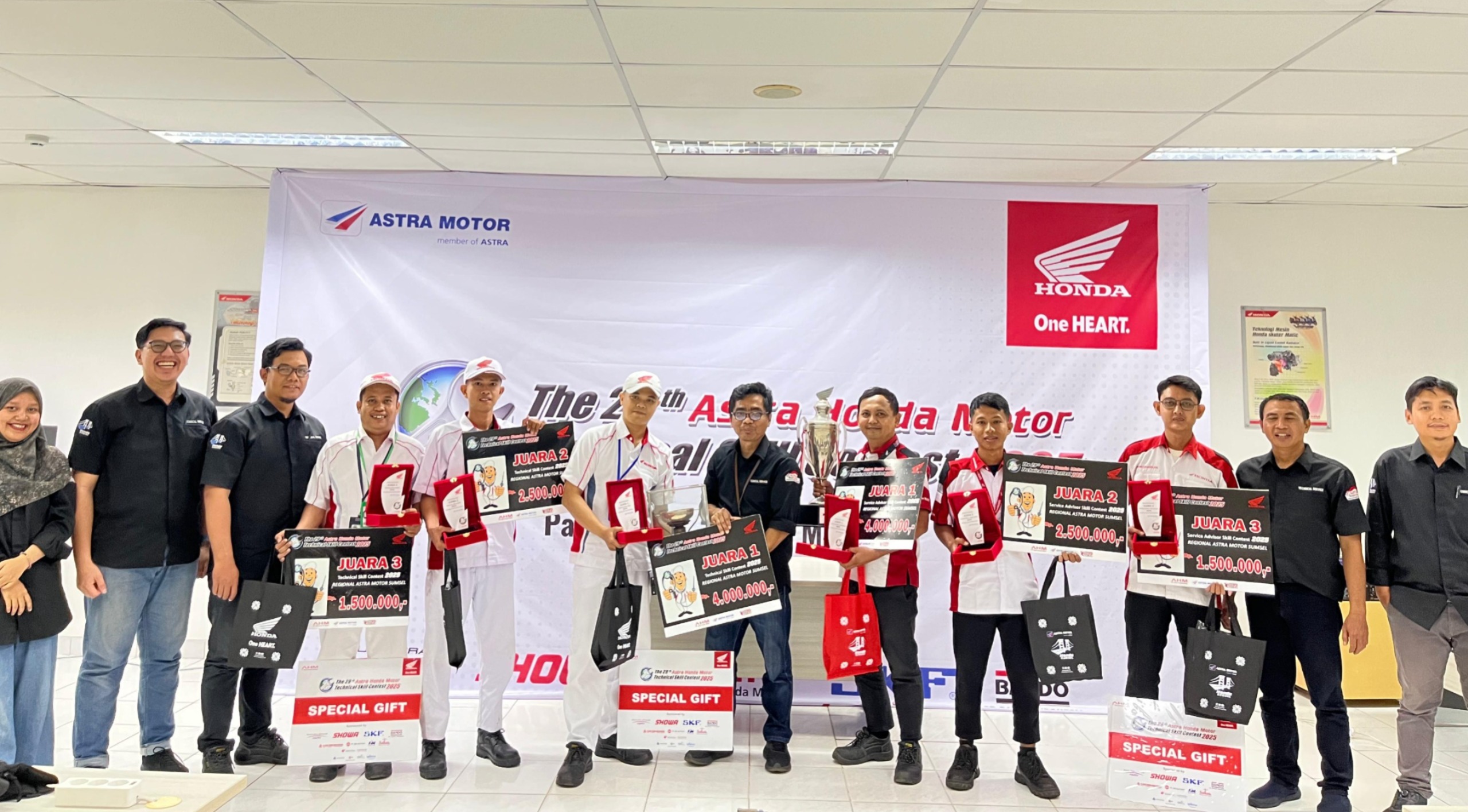 Technical Skill Contest 2025 Sumsel, Ajang Unjuk Skill Teknisi dan Service Advisor Honda
