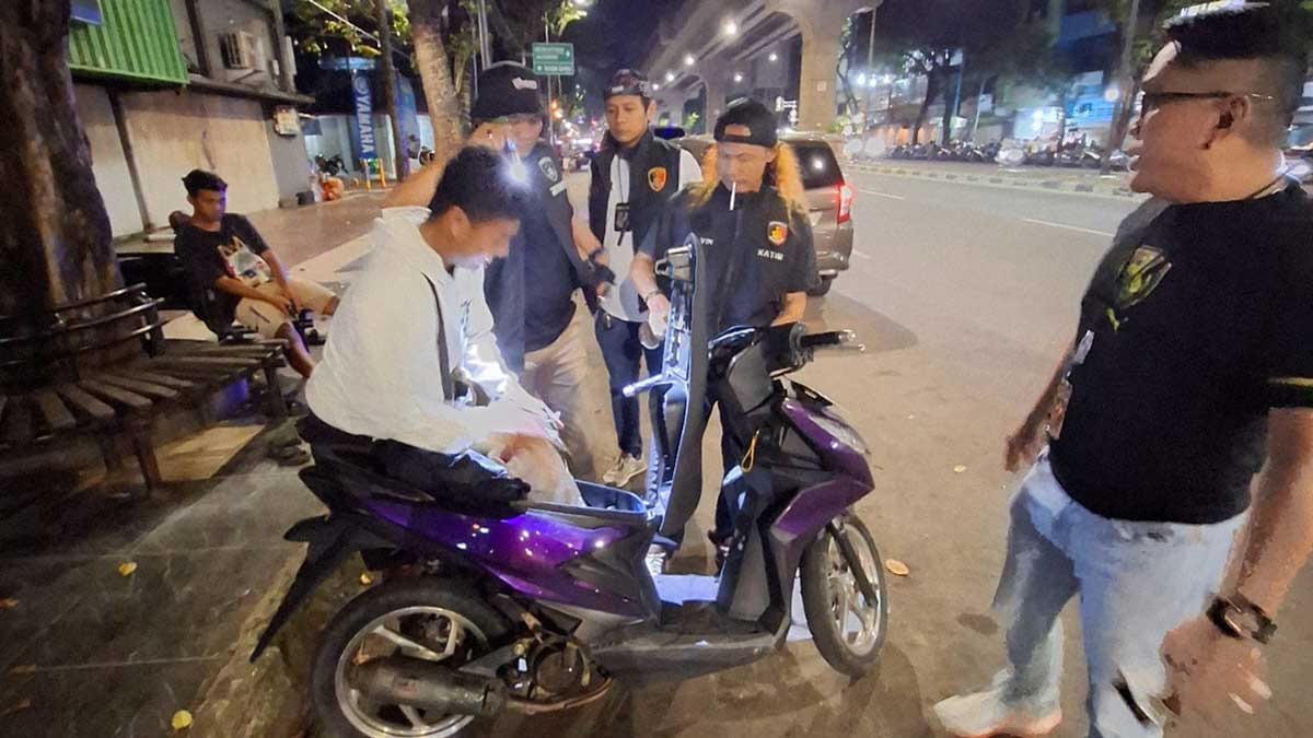 Polda Sumsel Tertibkan dan Bubarkan Aksi Balap Liar di Jalan Sudirman dalam Rangka Operasi Sikat Musi I