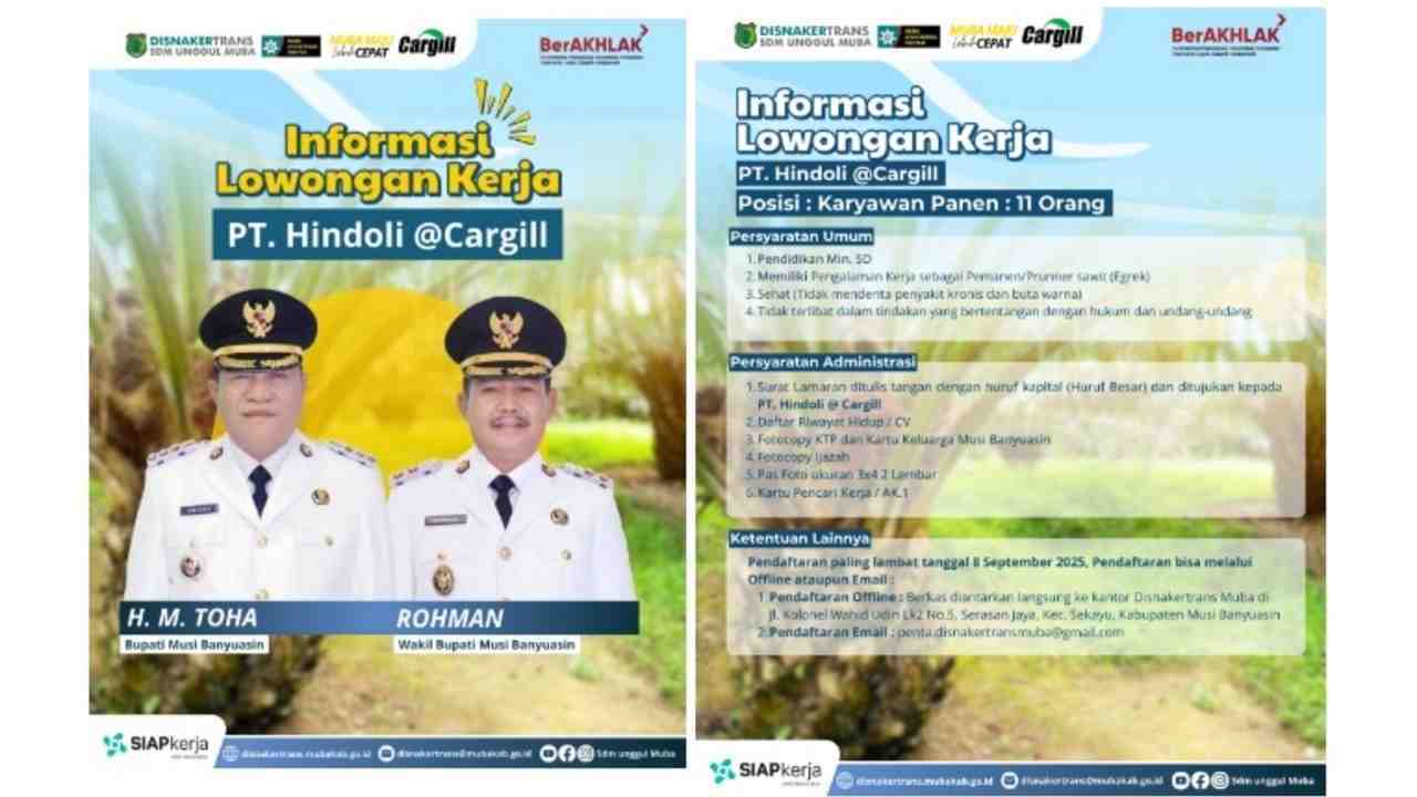 PT Hindoli Buka Lowongan Kerja di Bidang Perkebunan, Simak Syaratnya di Sini