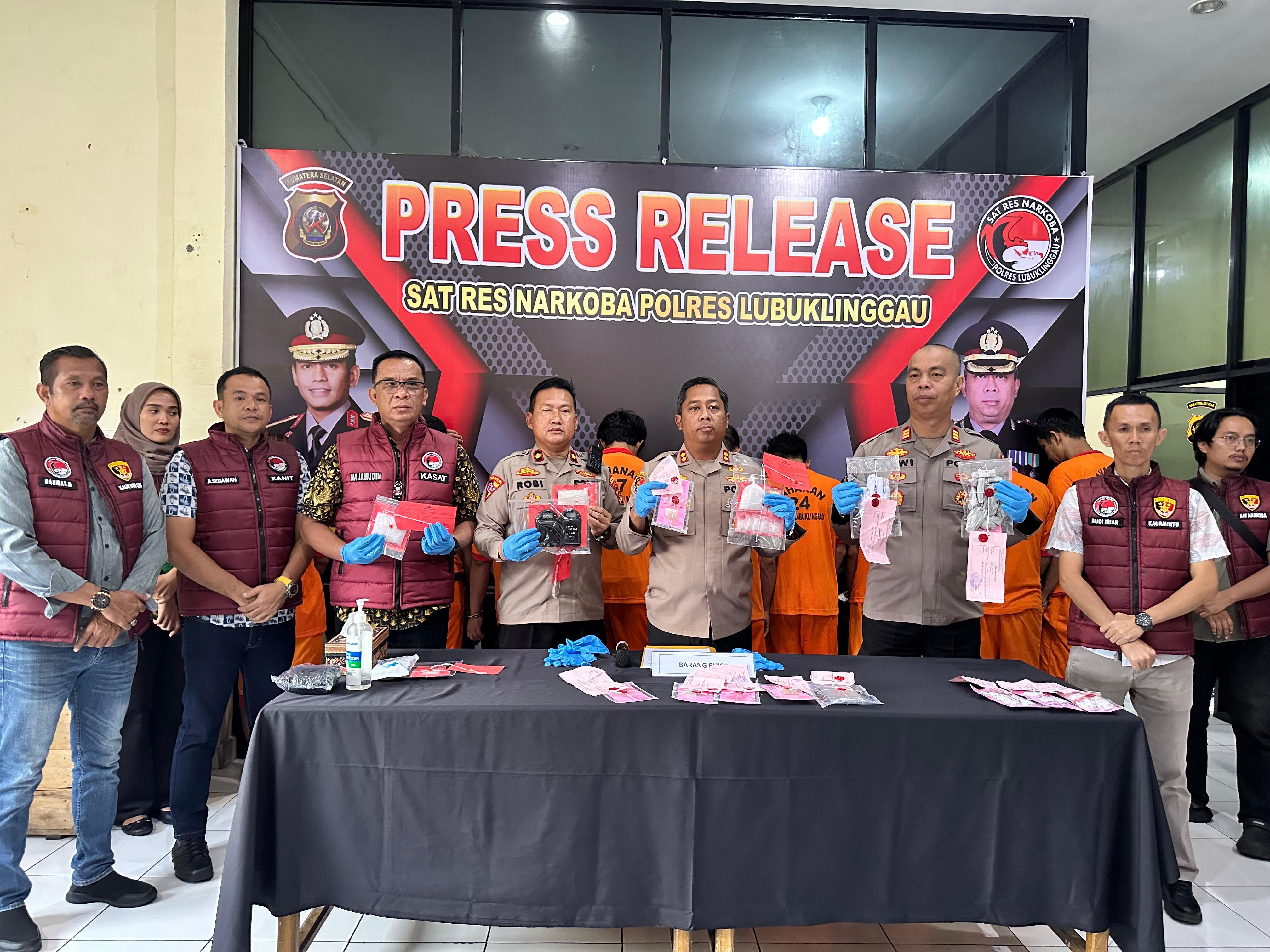 Satres Narkoba Polres Lubuk Linggau Tangkap 62 Tersangka 