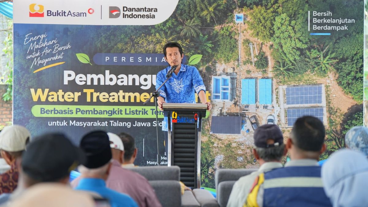 PTBA Hadirkan Akses Air Berbasis Energi Surya bagi Warga Talang Jawa Sidomulyo I