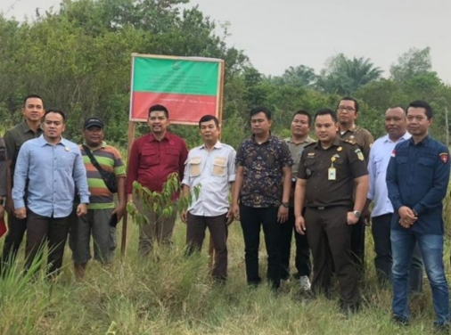 Aset Tanah Seluas 3,6 Hektar Milik Mantan Kadis PMD Disita Penyidik Kejari Muba