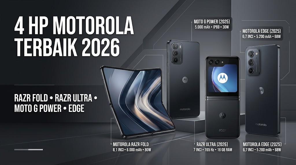 Bingung Pilih HP Motorola? Ini Rekomendasi Seri Lipat Hingga Flagship Terbaik di 2026