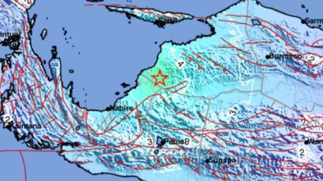 Gempa Magnitudo 5.7 Guncang Nabire Papua, Tak Berpotensi Tsunami