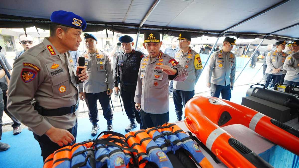 Kapolri Cek Langsung Personel-Sarpras Polda DIY, Pastikan Siap Hadapi Potensi Bencana 