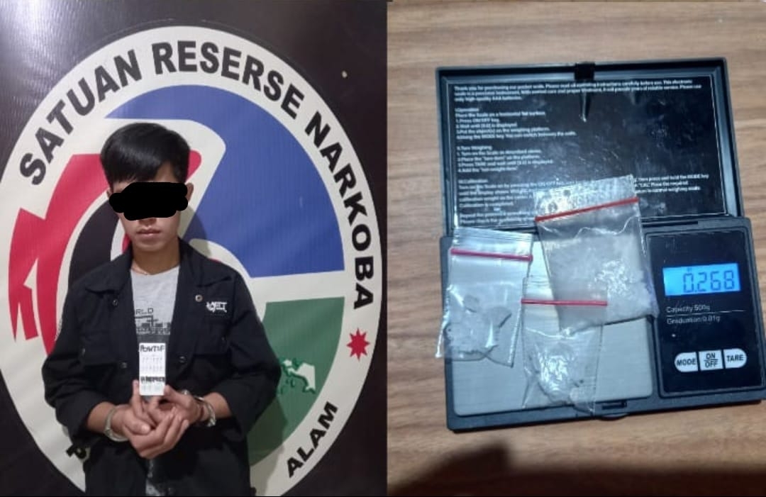 Pria Ini Buat Resah Warga, Saat Ditangkap Polisi Temukan 3 Paket Narkotika 