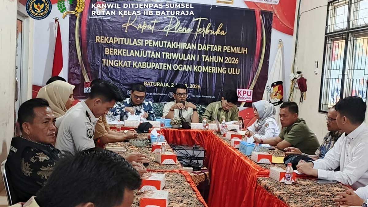 Update Daftar Pemilih OKU: Rutan Baturaja Sinkronkan Data Tahanan Baru hingga Napi Bebas