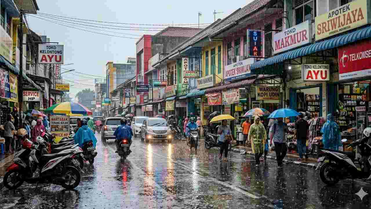 Hujan Ringan Bakal Guyur Seluruh Sumsel Hari Ini! Jangan Lupa Payung!