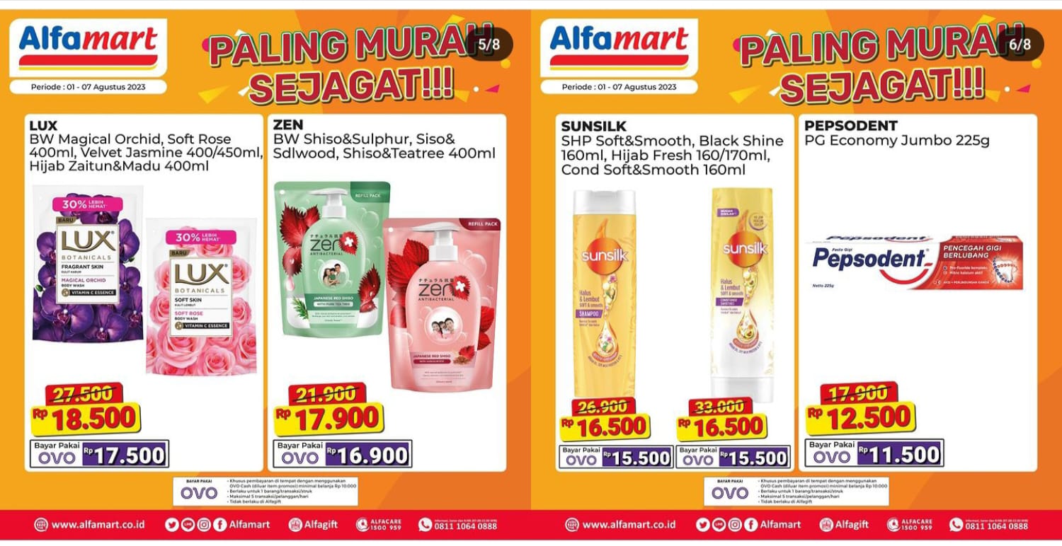 Katalog Promo Alfamart Periode 1-7 Agustus 2023, Paling Murah Sejagad!