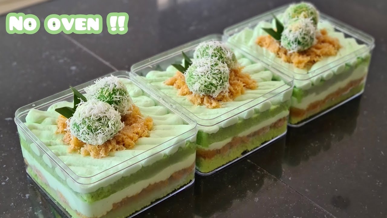 Resep Klepon Cake Dessert Box  Cemilan Kekinian dengan Kearifan Lokal