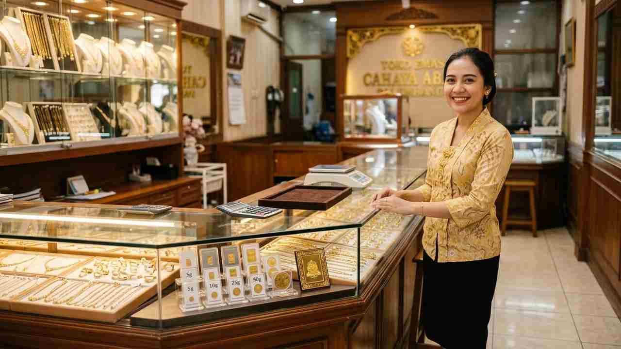 Harga Emas Pegadaian Hari Ini Kompak Turun!  Antam 1 gram Rp2,6 Juta, UBS Rp2,5 Juta
