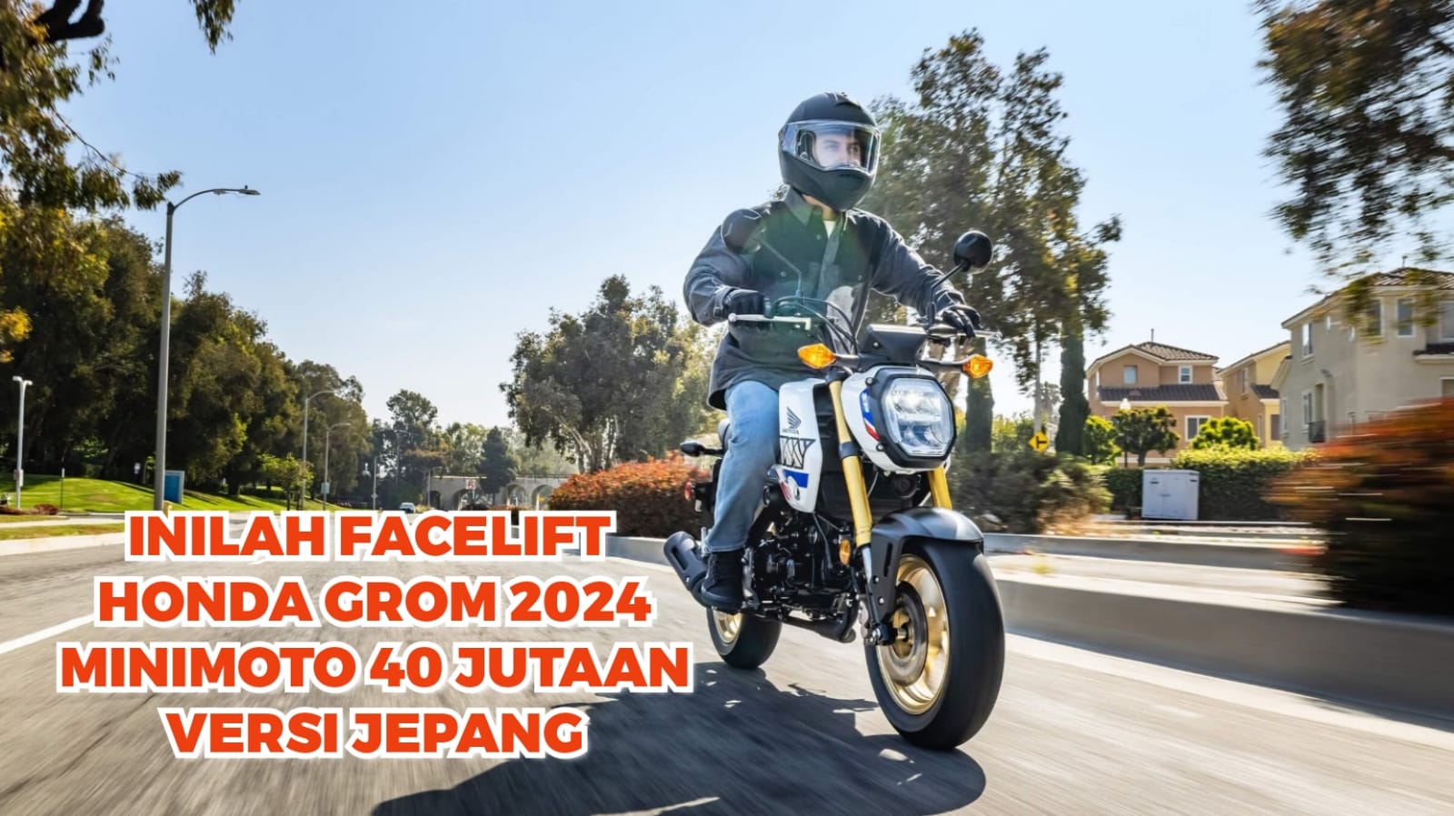 Inilah Facelift Honda Grom Versi 2024: Dimensi Mungil Harga Hanya 40 Jutaan