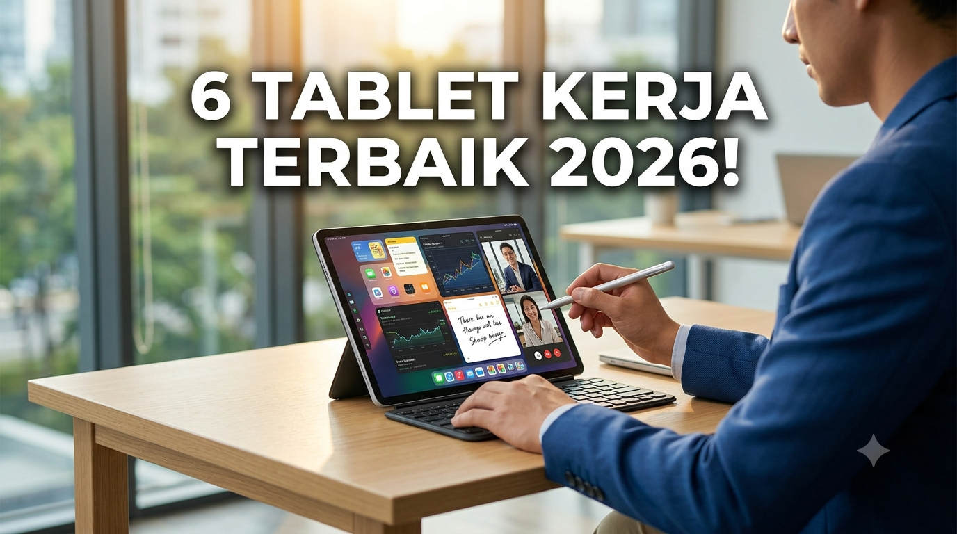 6 Tablet Kerja Terbaik 2026: Layar 120Hz dan Baterai Jumbo!