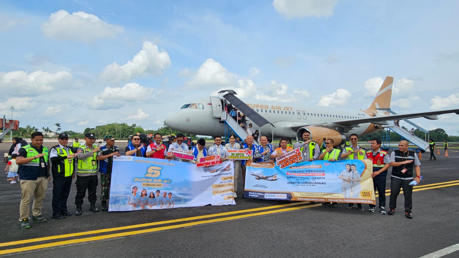 Berikut Jumlah Kursi dan Jadwal Penerbangan Super Air Jet Rute Jakarta- Lubuk Linggau