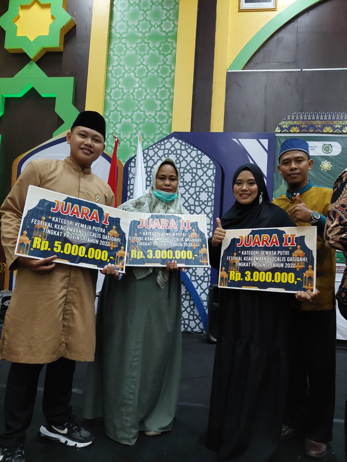 Momen Tahun Baru Islam, Muba Borong Juara Festival Qosidah Level Provinsi