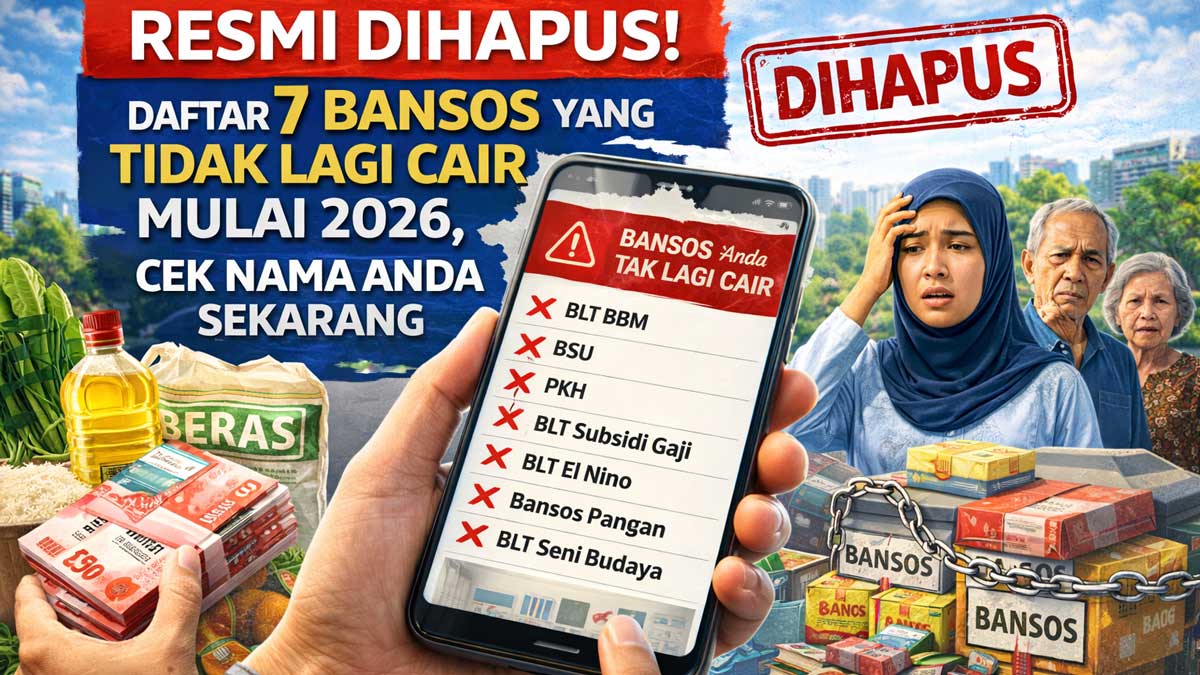 Resmi Dihapus! Daftar 7 Bansos yang Tidak Lagi Cair Mulai 2026, Cek Nama Anda Sekarang