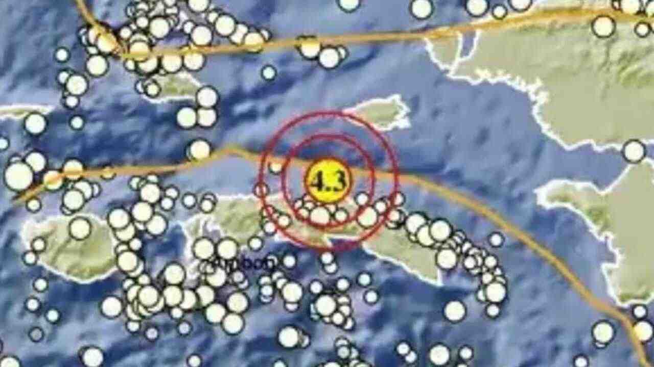 Gempa Magnitudo 4,3 Guncang Maluku Tengah pada Kedalaman 9 Km, Tak Berpotensi Tsunami
