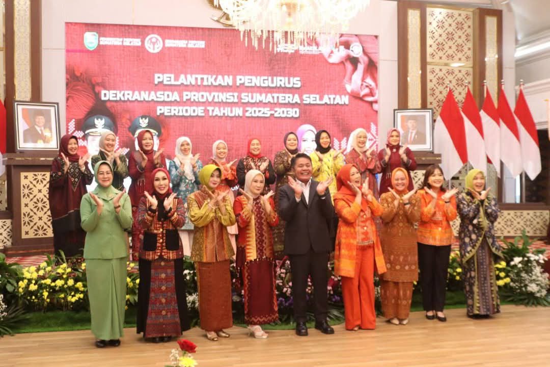 Ketua Dekranasda Kota Lubuk Linggau Hadiri Pelantikan Pengurus Dekranasda Provinsi Sumsel