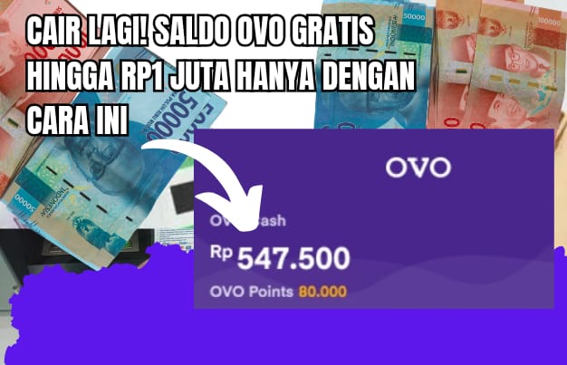 Cair Lagi! Saldo OVO Gratis Hingga Rp1.000.000 Langsung Cair, Hanya dengan Ikuti Ini