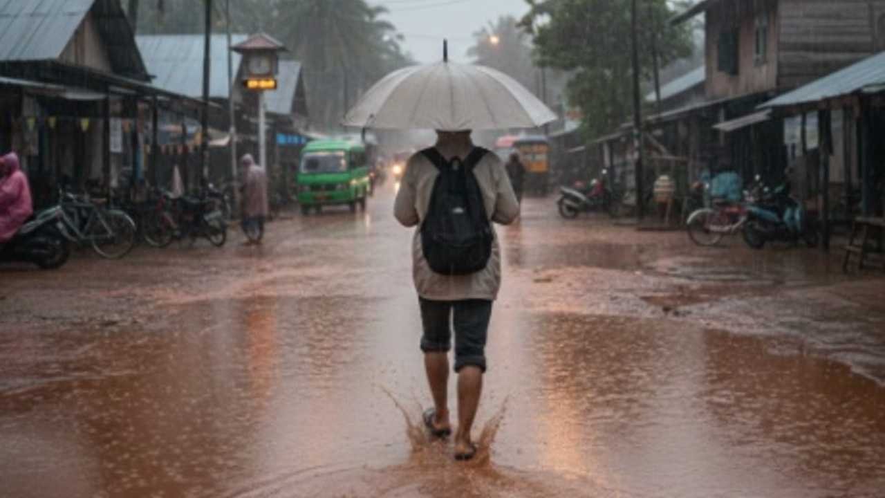 Hujan Ringan Masih Guyur Sumsel Hari Ini, Pagar Alam dan Empat Lawang Berawan