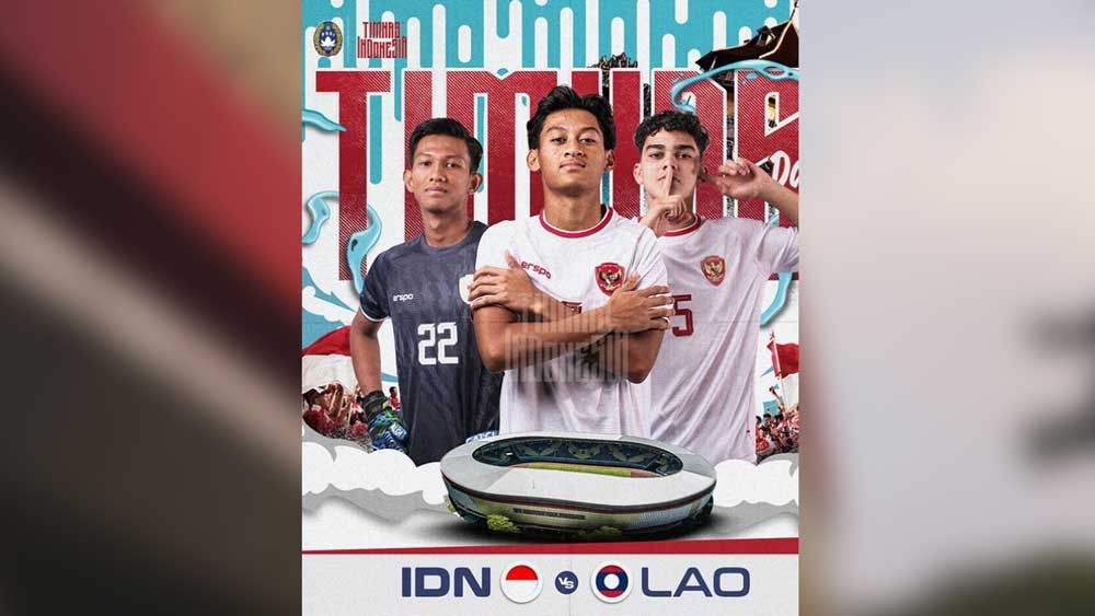 Hasil Babak Pertama Grup A Piala AFF U16: Indonesia U16 vs Laos U16, Garuda Muda Sementara Unggul 4-1 