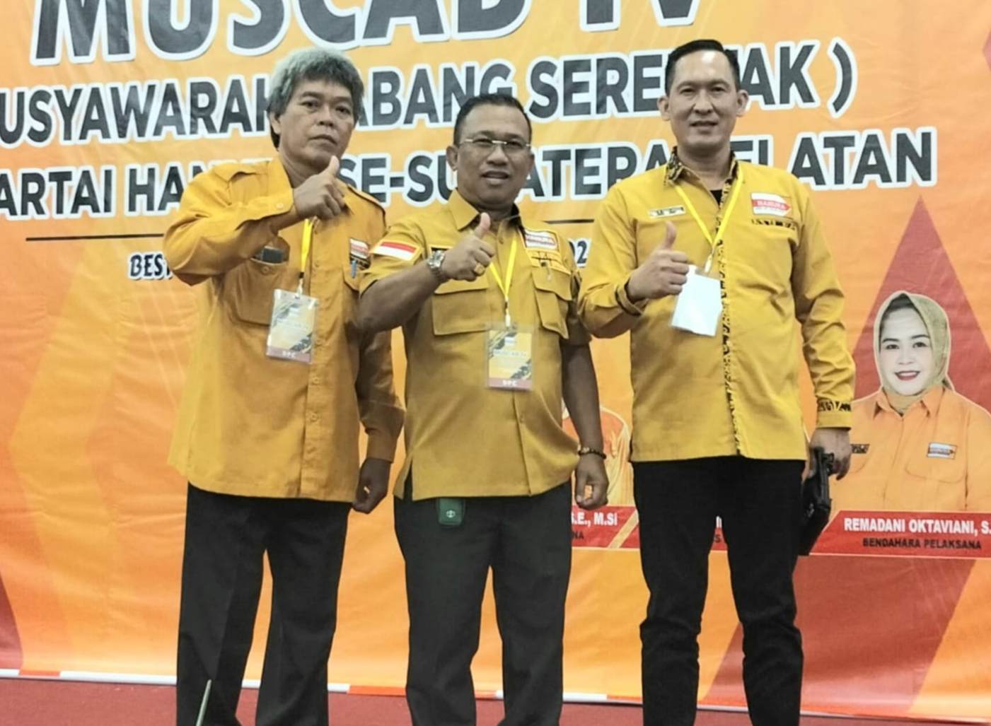 A Rahman Senen Kembali Terpilih Aklamasi Ketua DPC Partai Hanura Muba