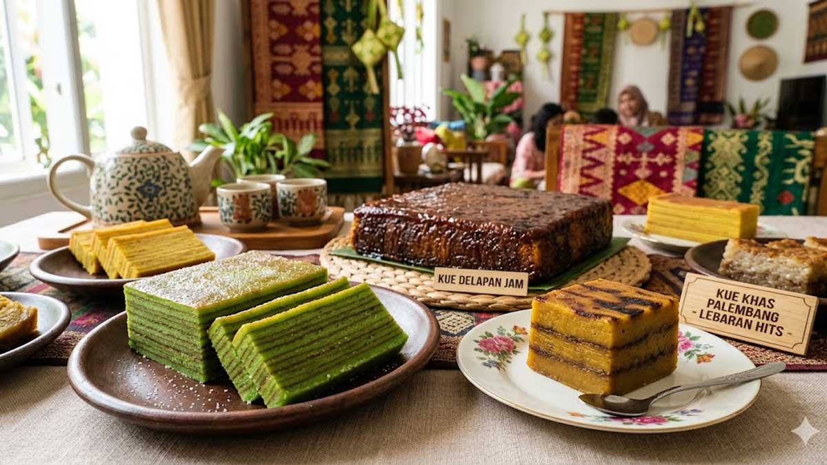 Sajian Sultan! 13 Kue Basah Khas Palembang Ini Jadi Hidangan Mewah Paling Dicari Saat Lebaran