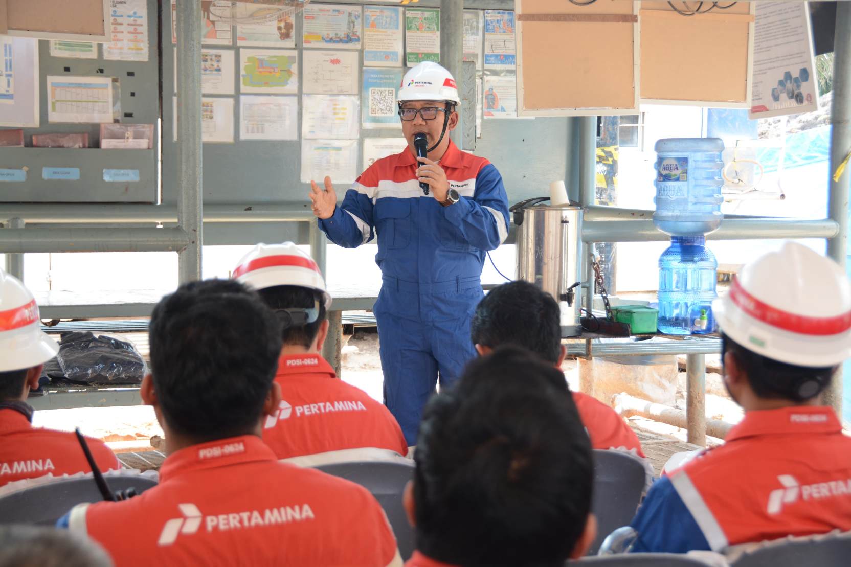 Berikan Wejangan Bagi Pekerja di Lapangan, Ini Pesan Disampaikan Direksi Pertamina Drilling