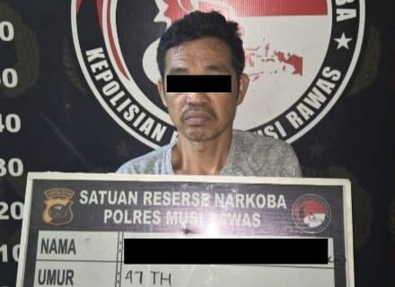 Satresnarkoba Polres Musi Rawas Tangkap AS, Simpan Sabu Bawah Lemari