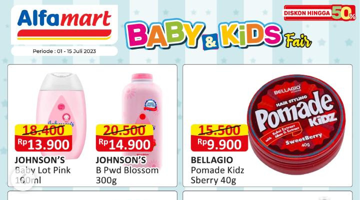 Baby dan Kids Fair! Katalog Promo Alfamart hingga 15 Juli 2023, Bellagio Pomade hanya Rp9.900 Saja