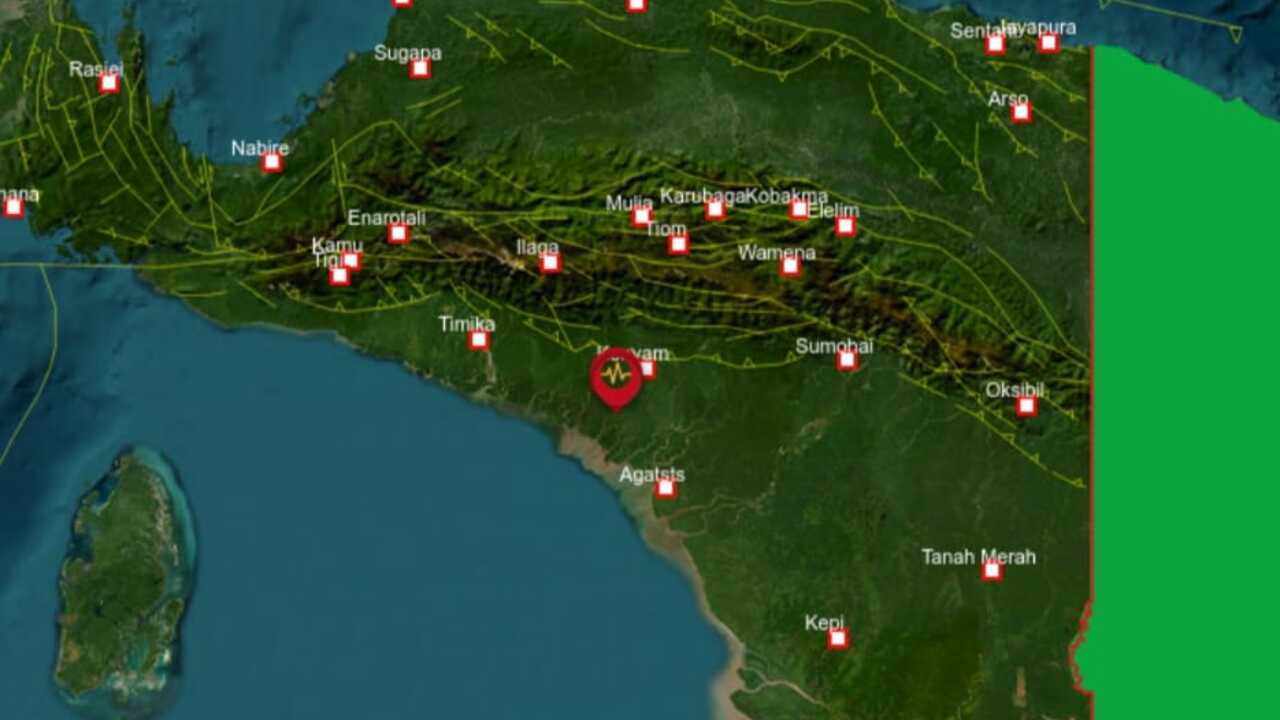 Pagi Ini Gempa 5.0 Magnitudo Guncang Nduga Papua Pegunungan, Cek Update Stasiun Geofisika Nabire