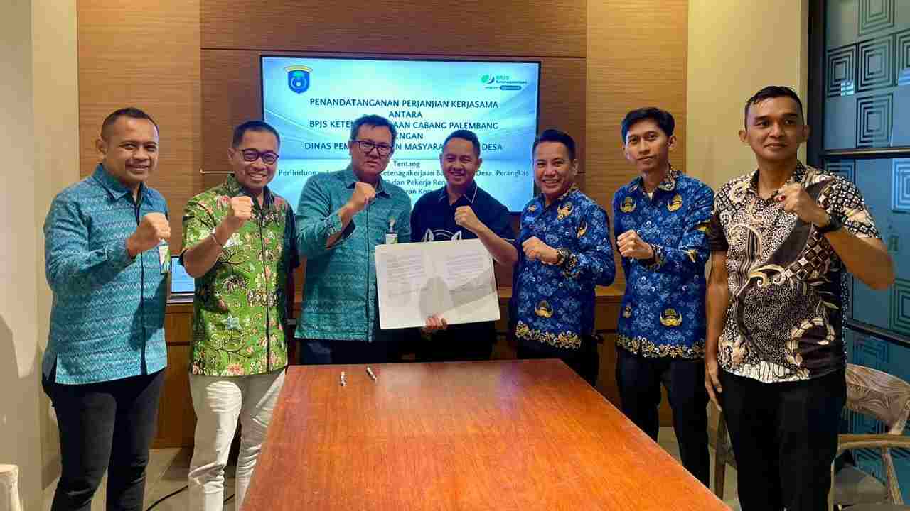 Kolaborasi Pemkab OKI Tingkatkan Universal Coverage Jamsostek di Sumatera Selatan