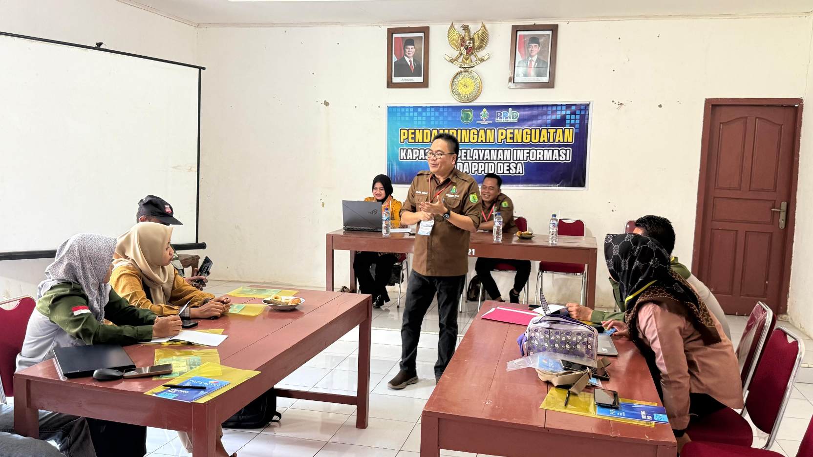 Dinas Kominfo Muba Berikan Pendampingan Peningkatan Kapasitas PPID Desa