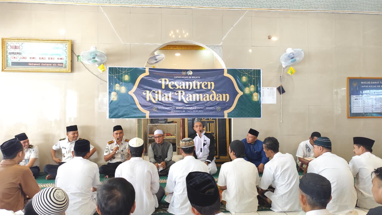 Lapas Sekayu Ajak Warga Binaan Ikut Pesantren Kilat di Bulan Ramadan