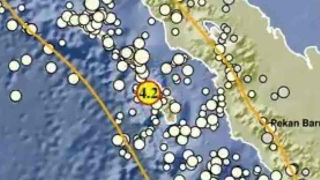 Update BMKG, Gempa Magnitudo 4,2 Guncang Nias Utara, Ini Lokasi Episentrumnya