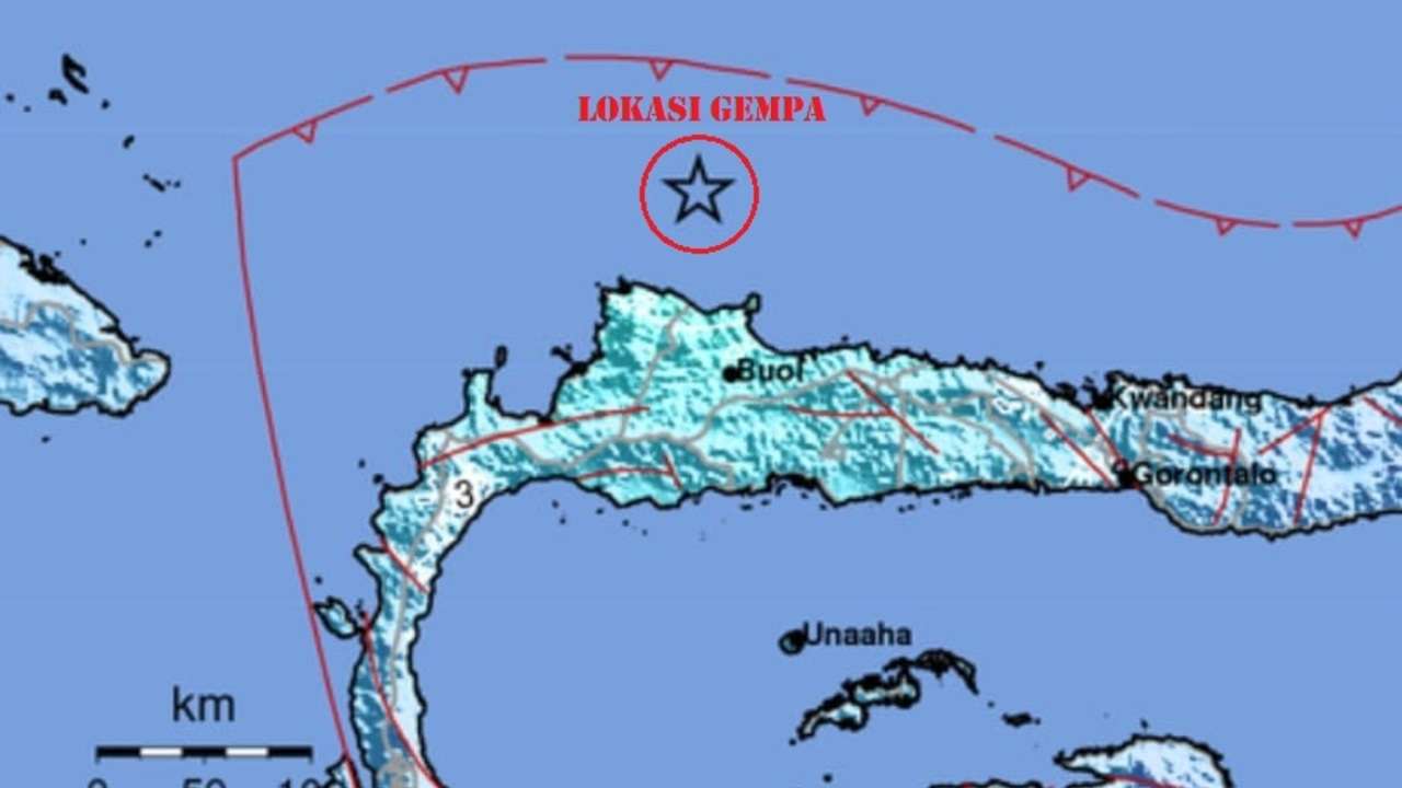 Gempa Laut 6.0 Magnitudo Pagi Ini Guncang Buol Sulteng, Tak Berpotensi Tsunami