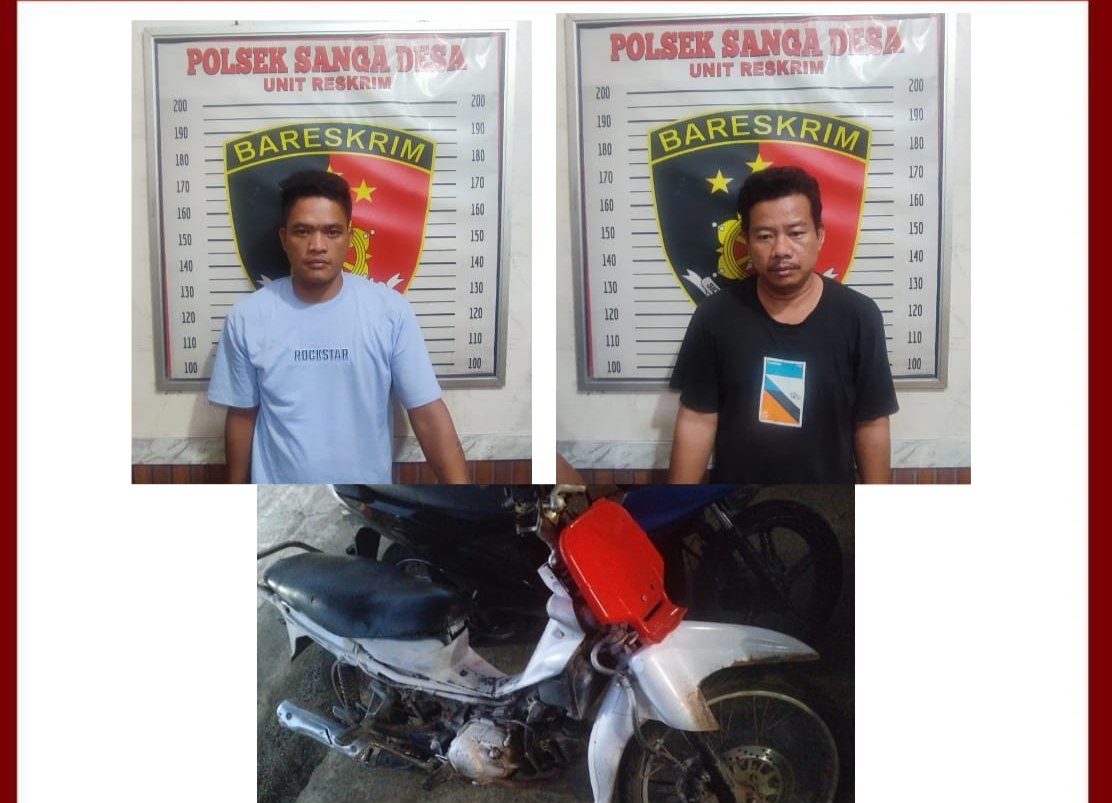 Polsek Sanga Desa Berhasil Amankan Dua Pelaku Curanmor di Desa Ngunang