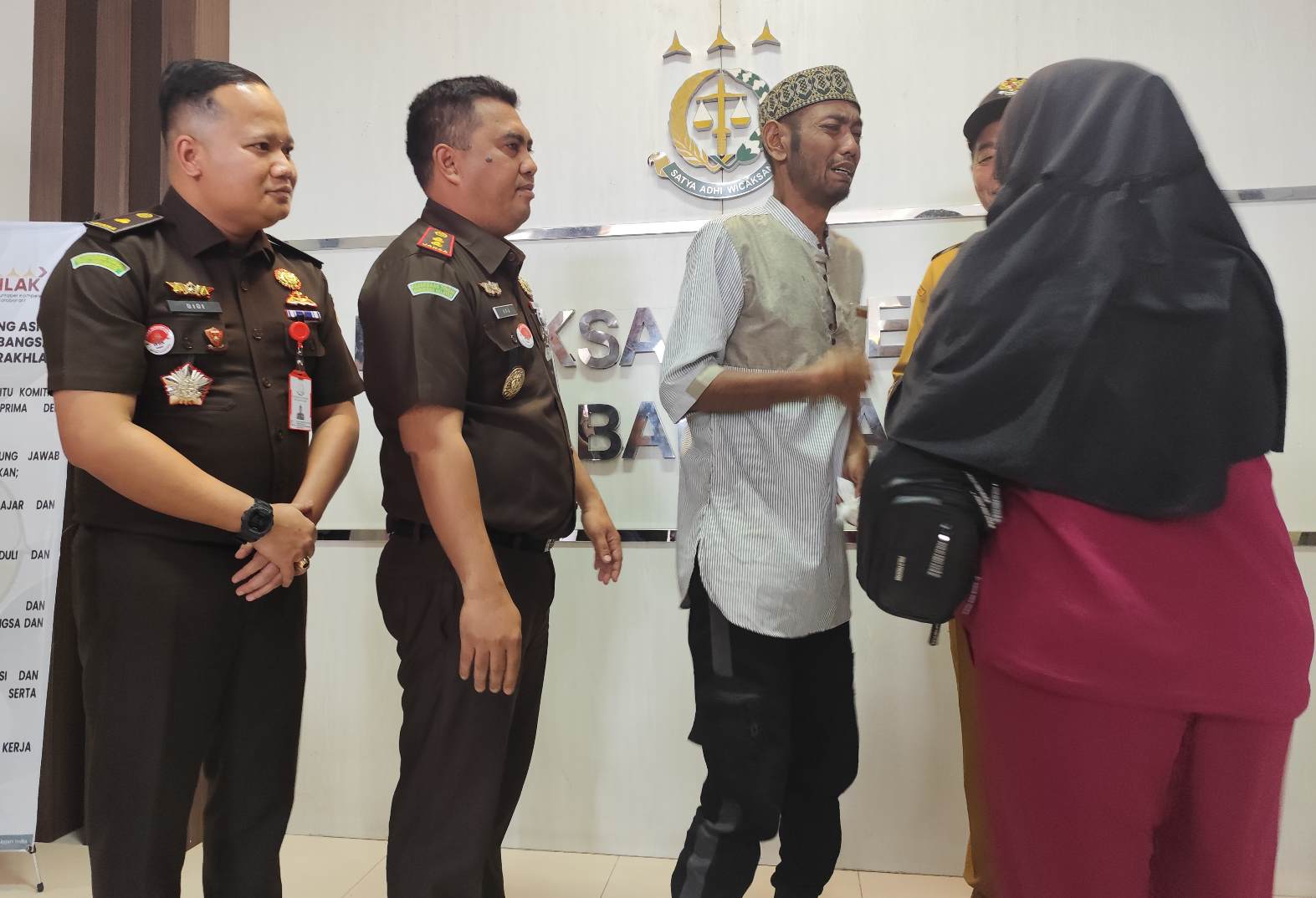 Kembali Lakukan Restorative Justice, Tersangka Perkara Penadahan Menangis Dihadapan Kajari Muba