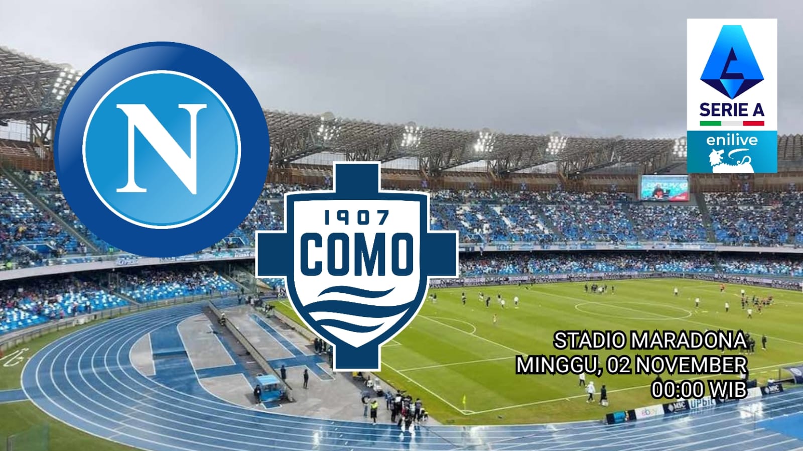 Liga Serie A: Napoli vs Como - Preview, Prediksi dan Susunan Pemain