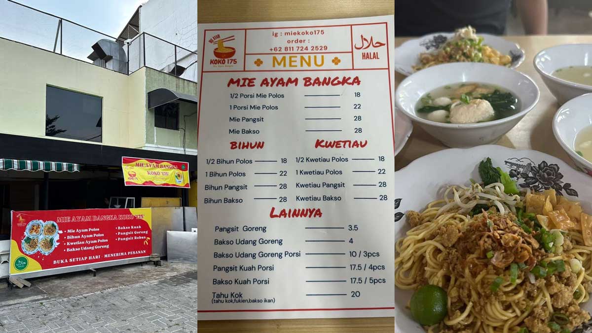 Tempat Makan Mie Ayam Khas Bangka yang Terkenal di Palembang, Dijamin Aman karena Homemade