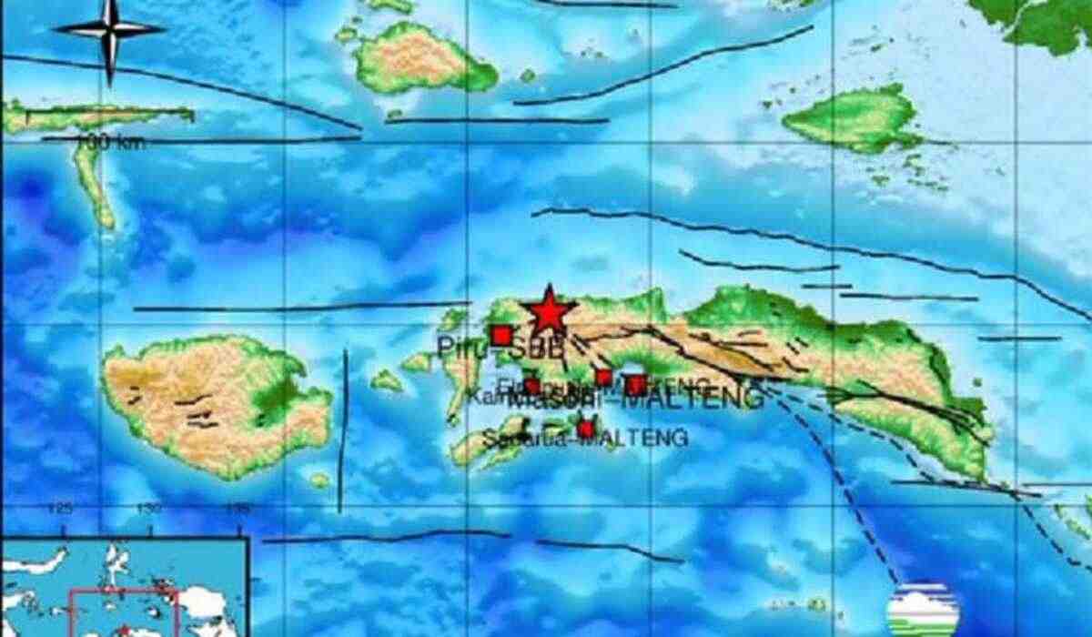 Pagi Ini Gempa Bumi Guncang Seram Bagian Barat Maluku, Segini Kekuatan Magnitudonya