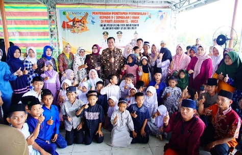 Bupati Muba Syukuran Hari Lahir ke-62 Tahun Bersama Anak Panti dan ABK