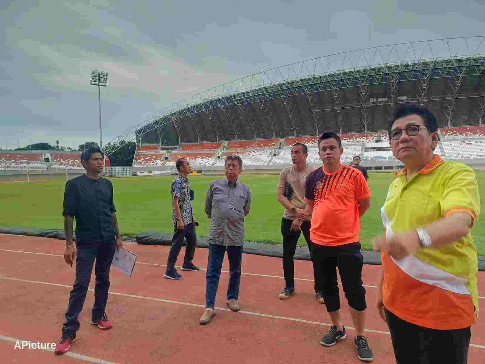 Syarial Oesman Tinjau GSJ, Persiapan Jelang Big Match Matahati Reuni Legend Sriwijaya FC