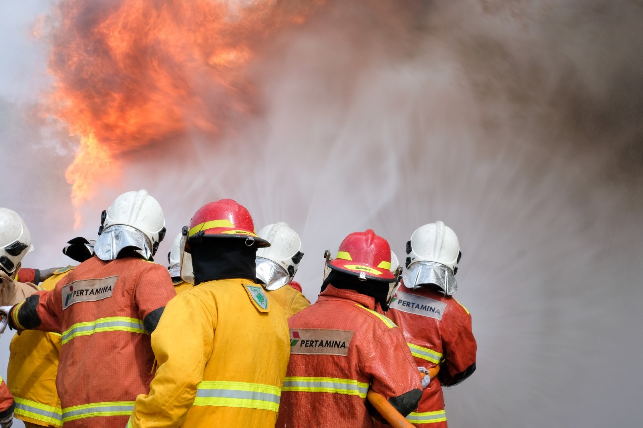 Fire Brigade Kilang Pertamina Plaju Siap Hadapi Keadaan Darurat, 9 Unit Pemadam Kebakaran Standby